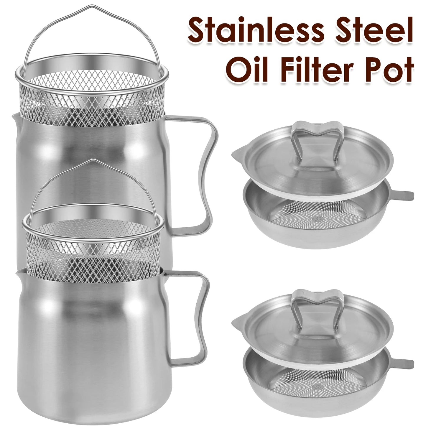 2-in-1 Oil Strainer Pot