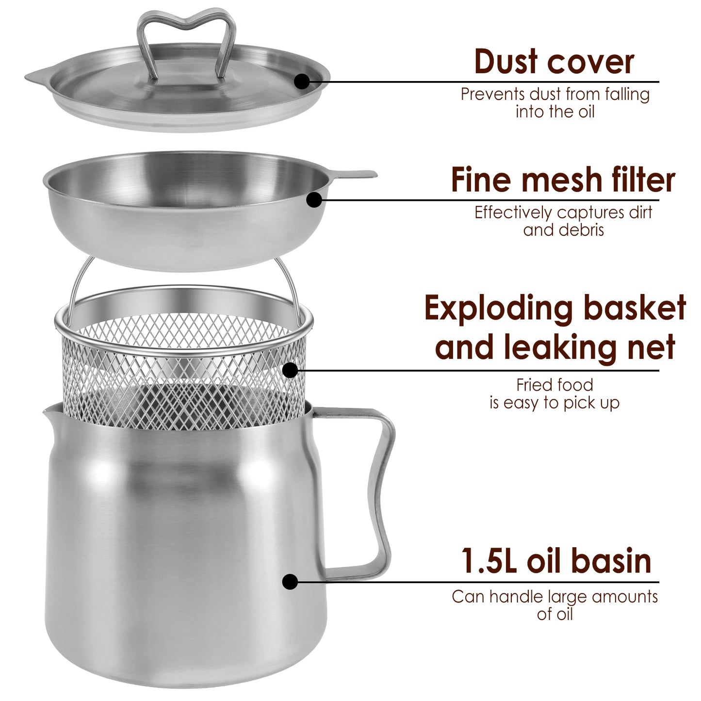 2-in-1 Oil Strainer Pot