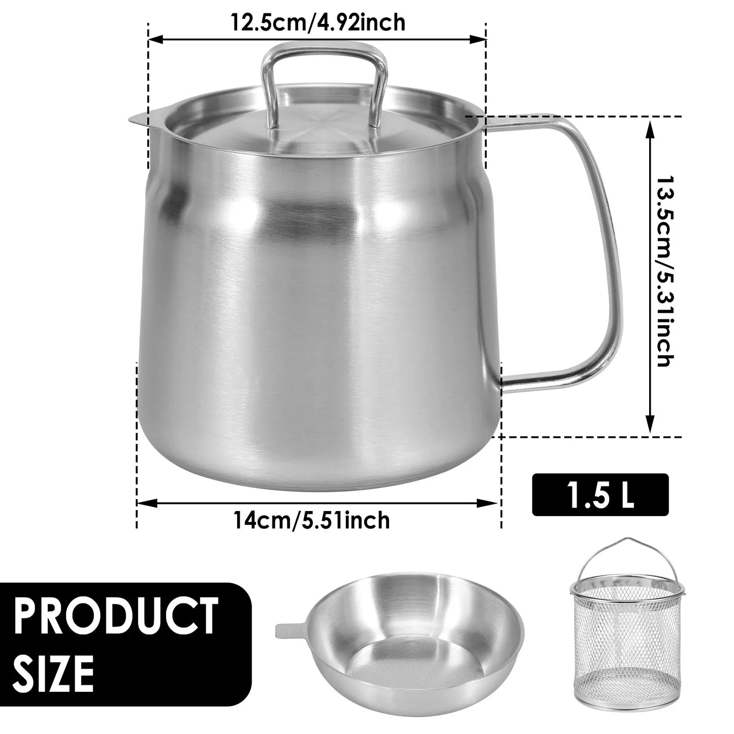 2-in-1 Oil Strainer Pot