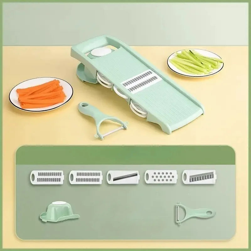 Household Vegetable Cutting Potato Slicer Shredder Multifunctional Fruit  Julienne Slicer Grater with Handle Kitchen Gadgets