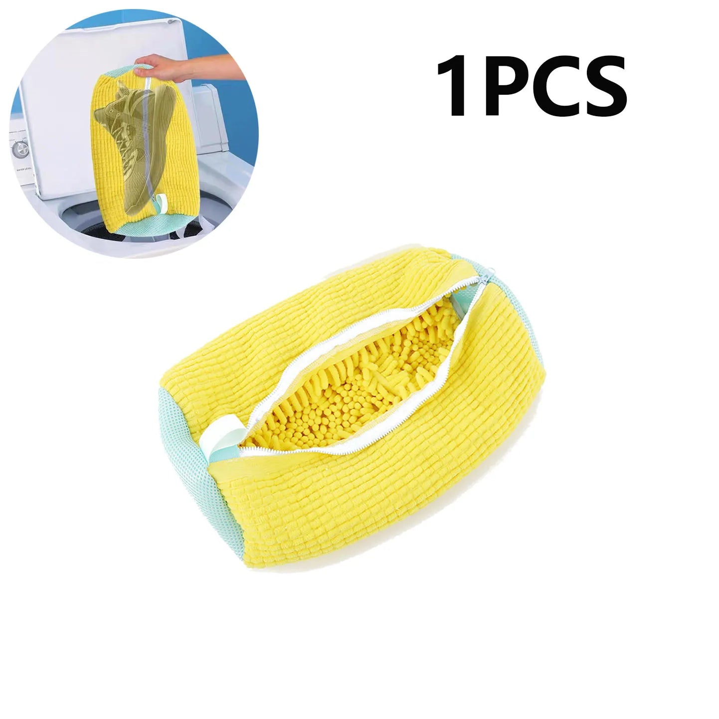 1/2PCS Washing Shoes Bag  Protector Fluffy fibers Polyester Washing Shoes Machine Friendly Laundry Bag Drying Bags